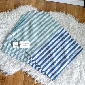 NWT! Katie Kime Blue Acqua Striped Placemats - Set of 4